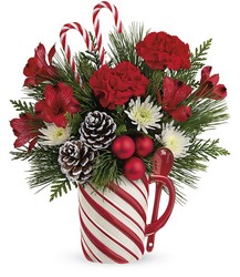 Send a Hug Sweet Stripes Bouquet from Mona's Floral Creations, local florist in Tampa, FL